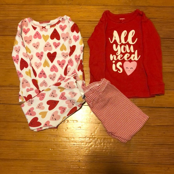 carters valentines pajamas